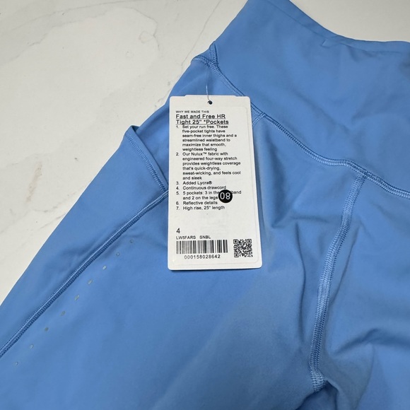 Lululemon Athletica Sky Blue Tights - Picture 6 of 11